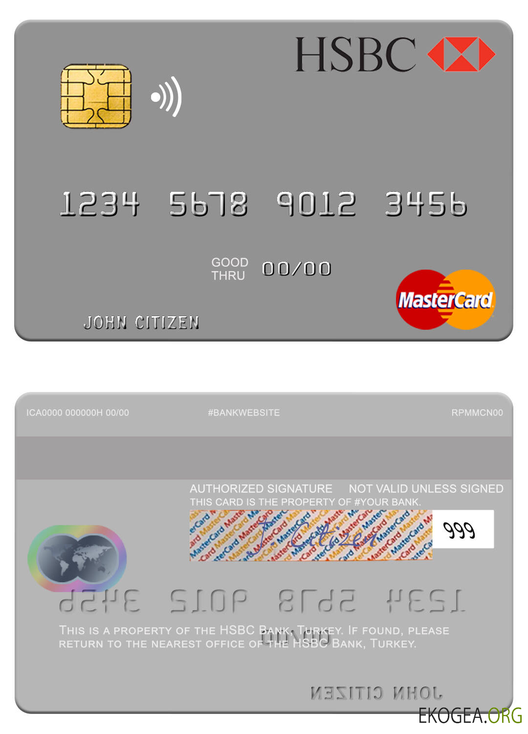 Carte Mastercard de la Banque HSBC Turquie